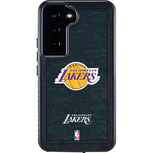 NBA Los Angeles Lakers Black Primary Logo Galaxy S24 Waterproof Case